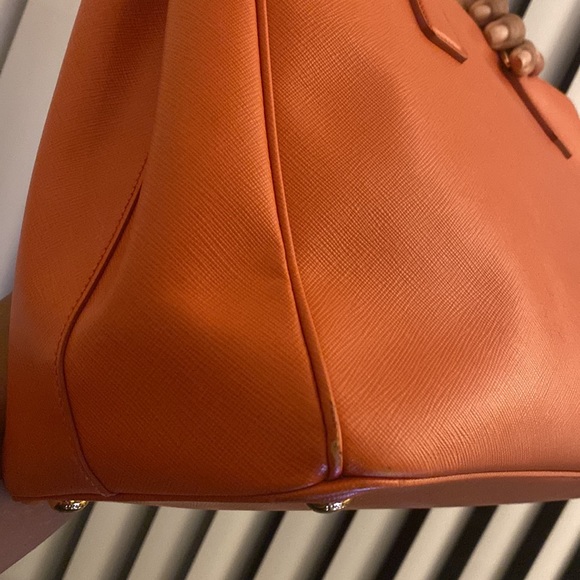 PRADA
Saffiano Large Galleria Double Zip Tote in Papaya/Orange - Picture 11 of 12